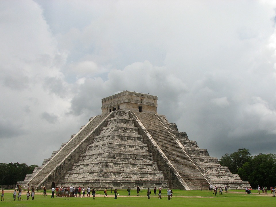 The famous Maya pyramid.