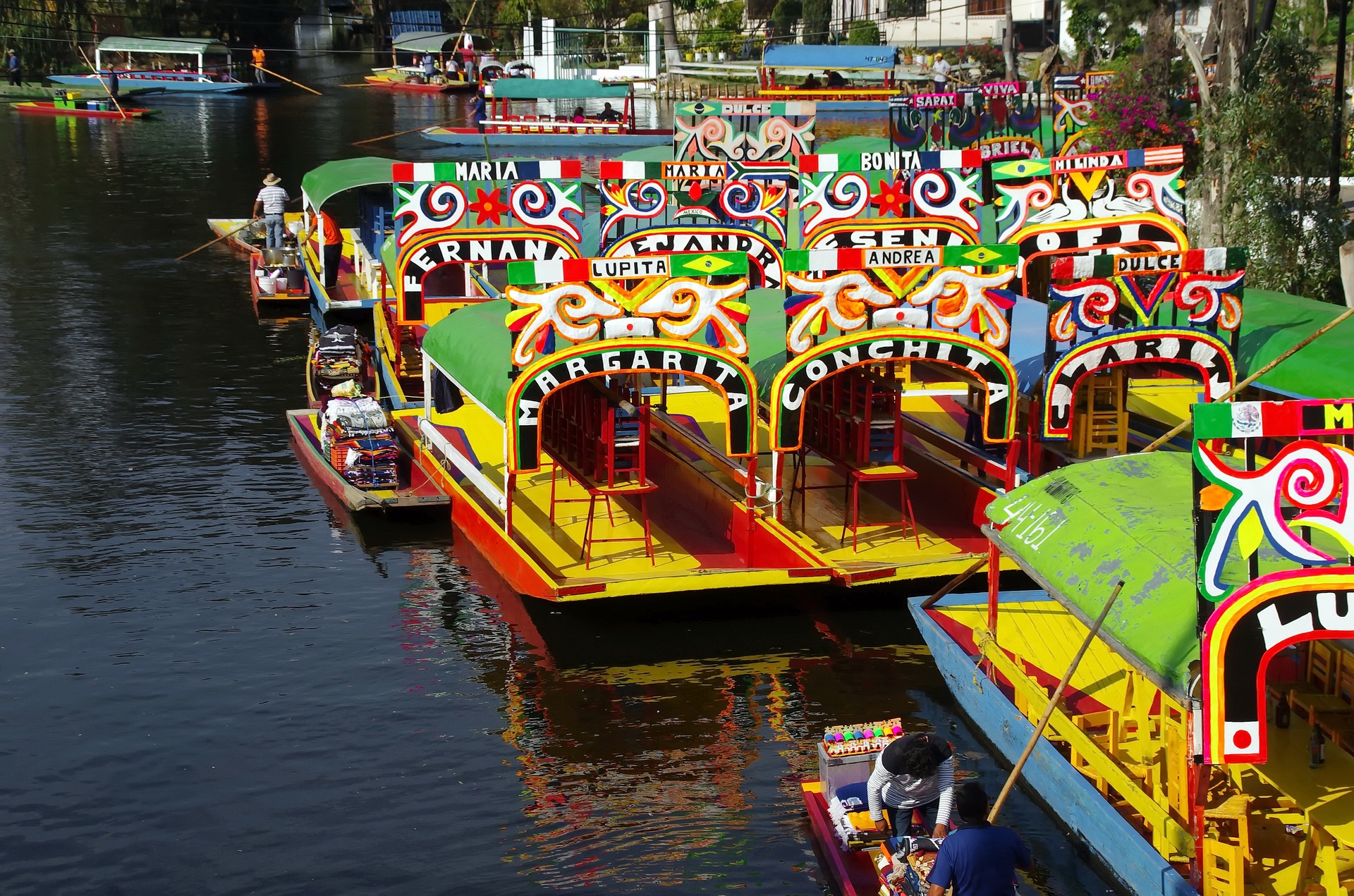 Xochimilco boats