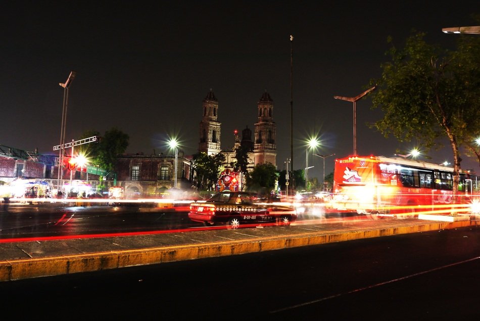 Mexico City at night