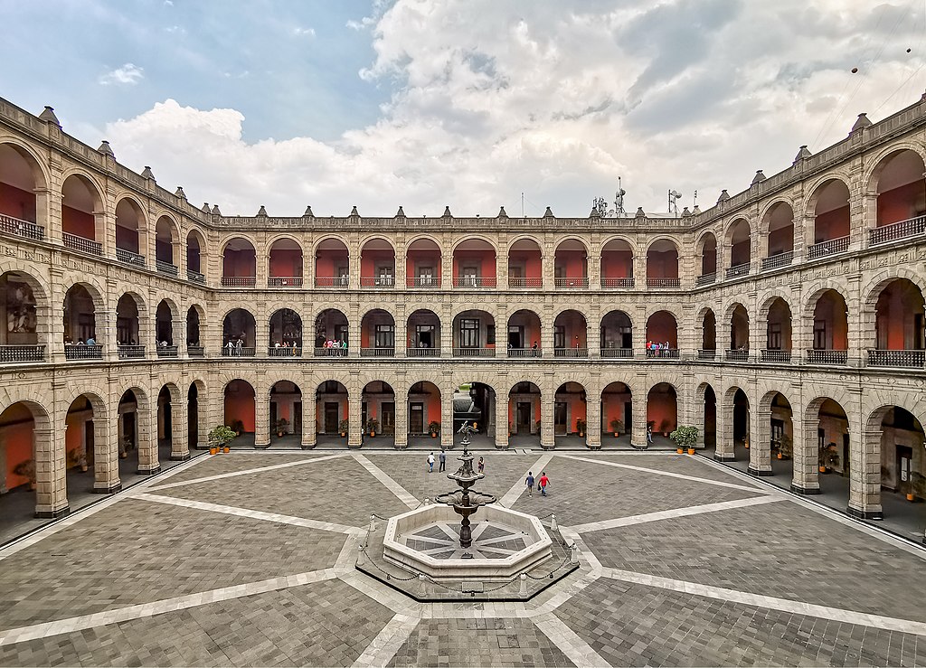 Central Patio in National Palace, Mexico City