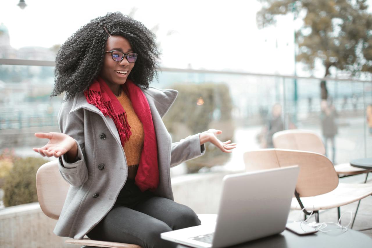 woman and laptop